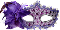 Masquerade Party mask Venetian of Realistic Silicone Masquerade Half face Mask Apparel & Accessories > Costumes & Accessories > Masks Anomasu Purple  