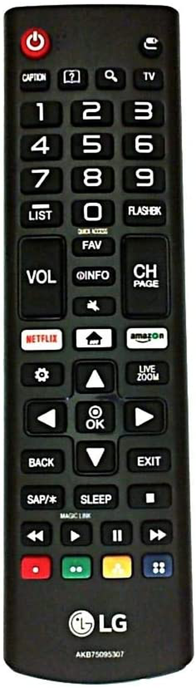 Original LG AKB75095307 Smart TV Remote Control LCD, LED, Smart TV (Batteries NOT Included) Electronics > Electronics Accessories > Remote Controls LG   