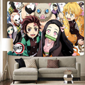 Demon Slayer Tapestry-Demon Slayer Poster-Anime Tapestry-Anime Birthday Decoration, Which Can Be Hung In The Living Room And Bedroom 60x80 Inches, (Demon Slayer Anime, 60x80 in) Home & Garden > Decor > Seasonal & Holiday Decorations& Garden > Decor > Seasonal & Holiday Decorations Timimo Demon Slayer Poster 60 x 80 in 