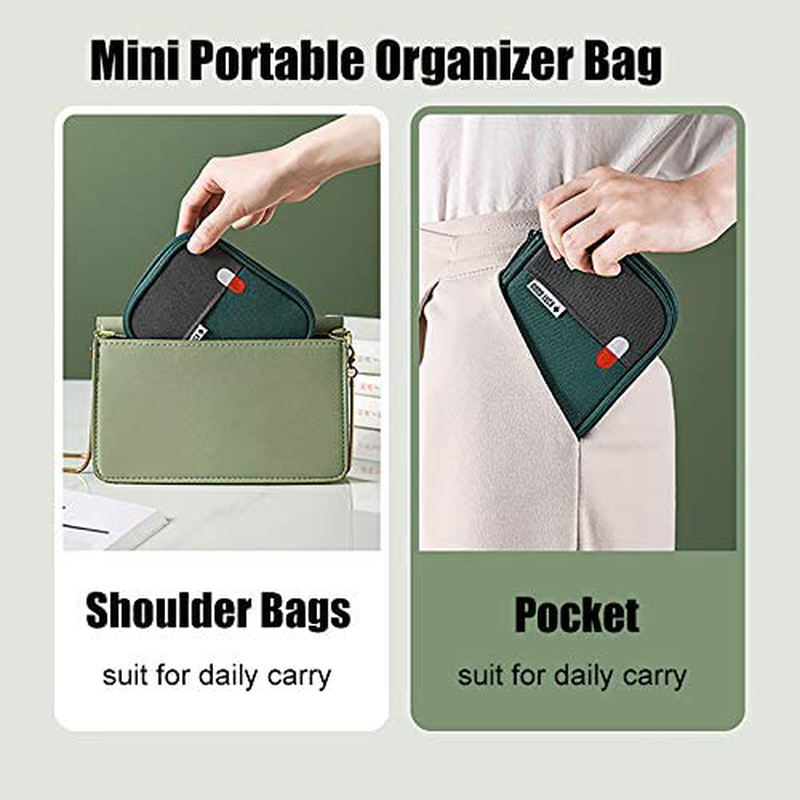 paerma Empty First Aid Bags Travel Medical Supplies Cosmetic Organizer Insulated Medicine Bag Convenient Safety Kit Suit for Family Outdoors Hiking Camping Car Office Workplace,Green(Mom Son Bag) Health & Beauty > Health Care > First Aid > First Aid Kits paerma   