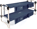 Disc-O-Bed Large Cam-O-Bunk 79 X 28 Inch Portable Folding Bunked Double Camping Cot Bed with 2 Organizers and 2 Carry Bags, Navy Blue Sporting Goods > Outdoor Recreation > Camping & Hiking > Camp Furniture Disc-O-Bed Navy Large 