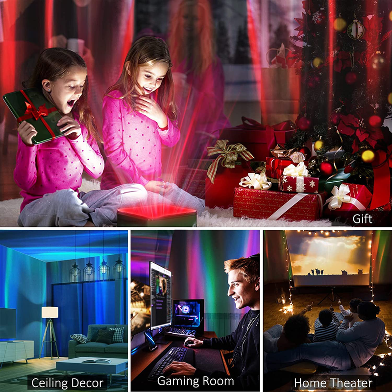 INNENS Northern Lights Projector, Aurora Ceiling Projector Lights for Bedroom Decor with Bluetooth Speaker White Noise Machine, Birthday Valentines Day Gifts for Kids Adults Women Men, Gaming Room Home & Garden > Lighting > Night Lights & Ambient Lighting Innens   