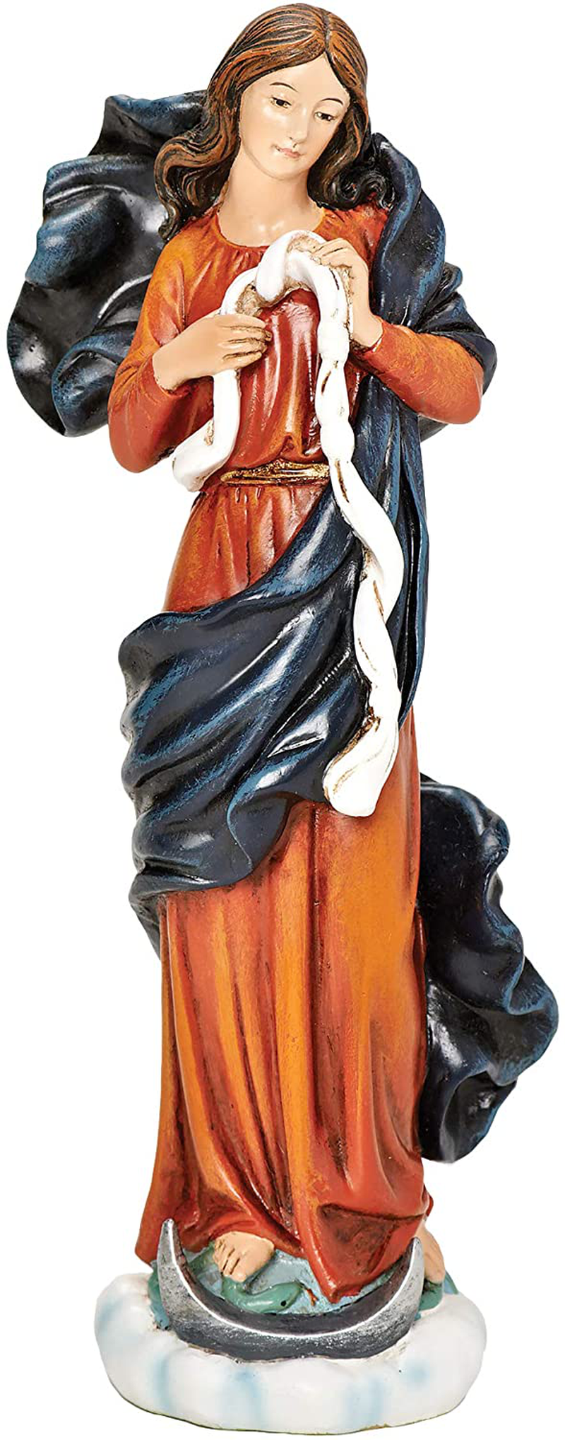 Roman Joseph's Studio Mary Undoer of Knots Figure on Base, for 6" Scale Renaissance Collection, 6.75" H, Resin and Stone, Religious Gift, Decoration Home & Garden > Decor > Seasonal & Holiday Decorations& Garden > Decor > Seasonal & Holiday Decorations Roman   