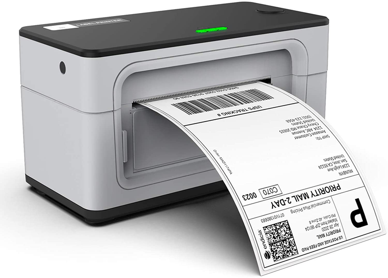 MUNBYN Thermal Label Printer 4x6, 150mm/s Direct Desktop USB Thermal Shipping Label Printer for Shipping Packages Postage Home Small Business, Compatible with Etsy, Shopify,Ebay, Amazon, FedEx, UPS Office Supplies > Office Equipment > Label Makers MUNBYN Brown  