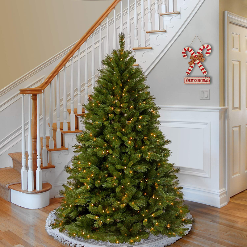 National Tree Company Pre-lit Artificial Christmas Tree | Includes Pre-strung White Lights and Stand | Winchester Pine - 7.5 ft Home & Garden > Decor > Seasonal & Holiday Decorations > Christmas Tree Stands National Tree Company   