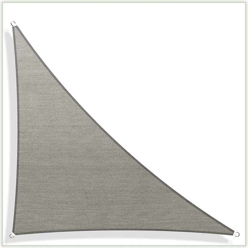 ColourTree 16' x 16' x 22.6' Grey Right Triangle CTAPRT16 Sun Shade Sail Canopy Mesh Fabric UV Block - Commercial Heavy Duty - 190 GSM - 3 Years Warranty (We Make Custom Size) Home & Garden > Lawn & Garden > Outdoor Living > Outdoor Umbrella & Sunshade Accessories ColourTree Gray Right Triangle 11' x 14' x 17.8' 