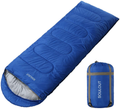 Sleeping Bag - 4 Seasons Warm Cold Weather Lightweight, Portable, Waterproof Sleeping Bag with Compression Sack for Adults & Kids - Indoor & Outdoor: Camping, Backpacking, Hiking Sporting Goods > Outdoor Recreation > Camping & Hiking > Sleeping Bags SOULOUT Navy Blue/Right Zipper single 
