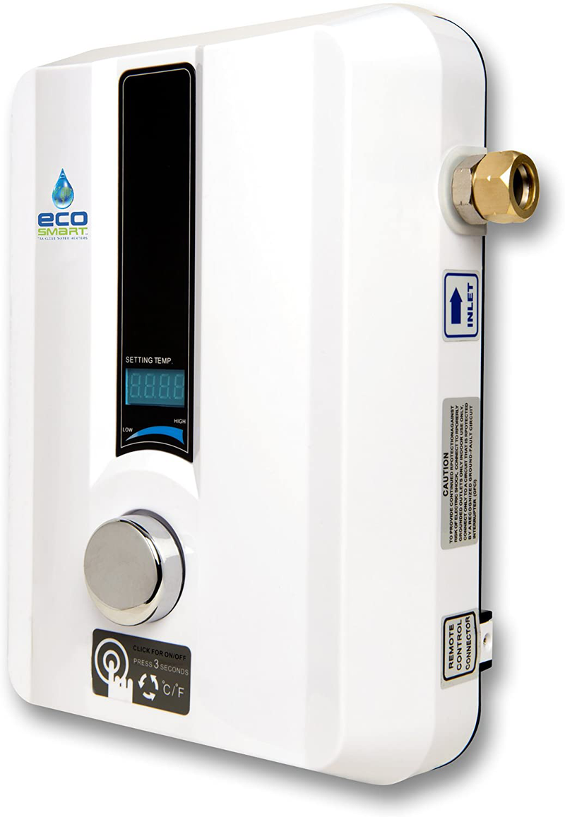 Ecosmart 8 KW Electric Tankless Water Heater, 8 KW at 240 Volts with Patented Self Modulating Technology Sporting Goods > Outdoor Recreation > Camping & Hiking > Portable Toilets & ShowersSporting Goods > Outdoor Recreation > Camping & Hiking > Portable Toilets & Showers EcoSmart   