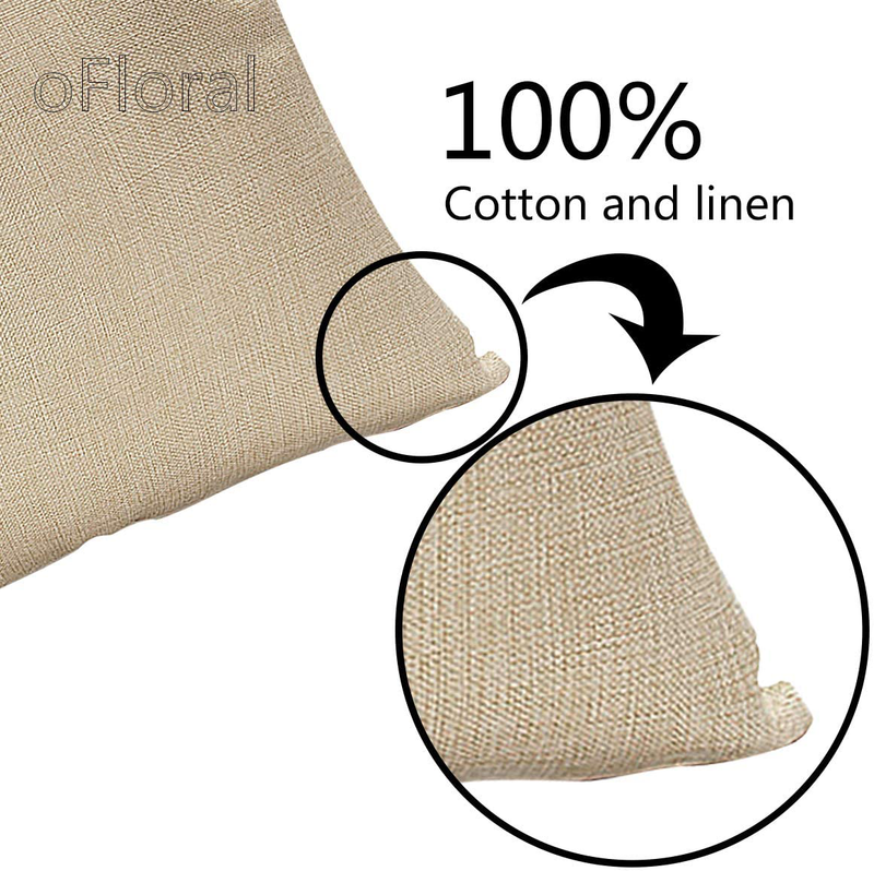Ofloral Throw Pillows Covers Mid Century Modern Style Retro with Drop Shapes in Tones Abstract Cushion Cover Home Decor Pillowcases for Couch Sofa Bed Living Room 18X18 Inch Cotton Linen Home & Garden > Decor > Chair & Sofa Cushions oFloral   