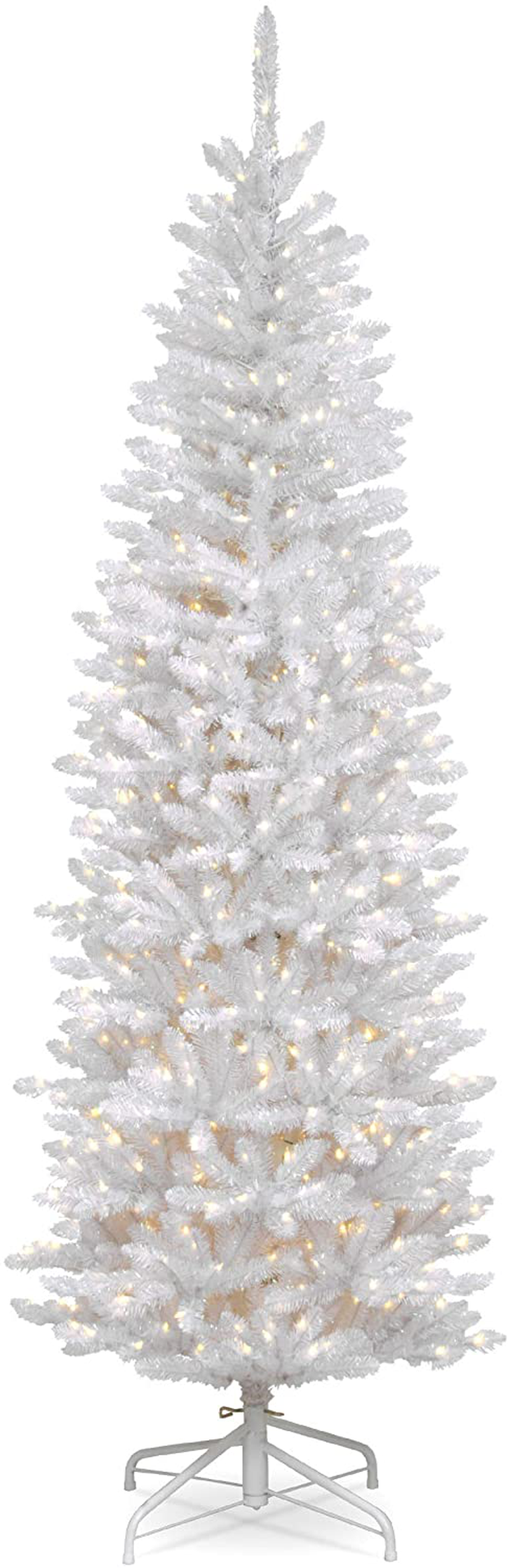 National Tree Company Pre-lit Artificial Christmas Tree Includes Strung White Lights and Stand Kingswood Fir Pencil-10, 10 ft Home & Garden > Decor > Seasonal & Holiday Decorations > Christmas Tree Stands National Tree Company Tree 6.5 ft 