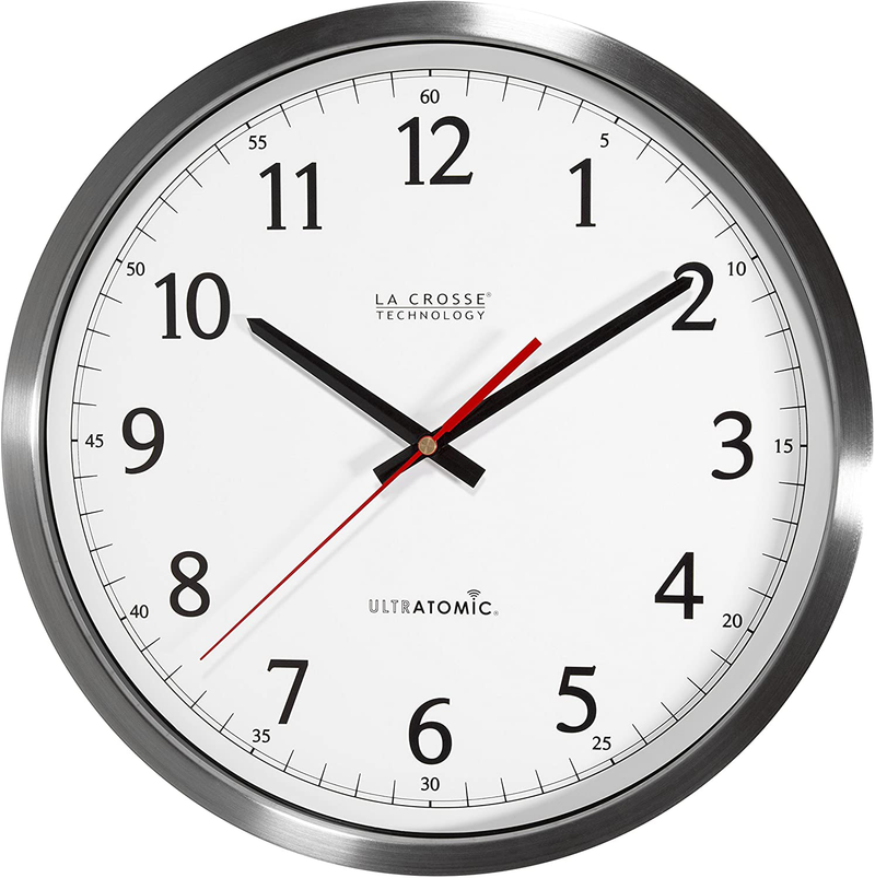 La Crosse Technology 404-1235UA-SS 14 Inch UltrAtomic Analog Stainless Steel Wall Clock Home & Garden > Decor > Clocks > Wall Clocks La Crosse Technology, Ltd. Clock  