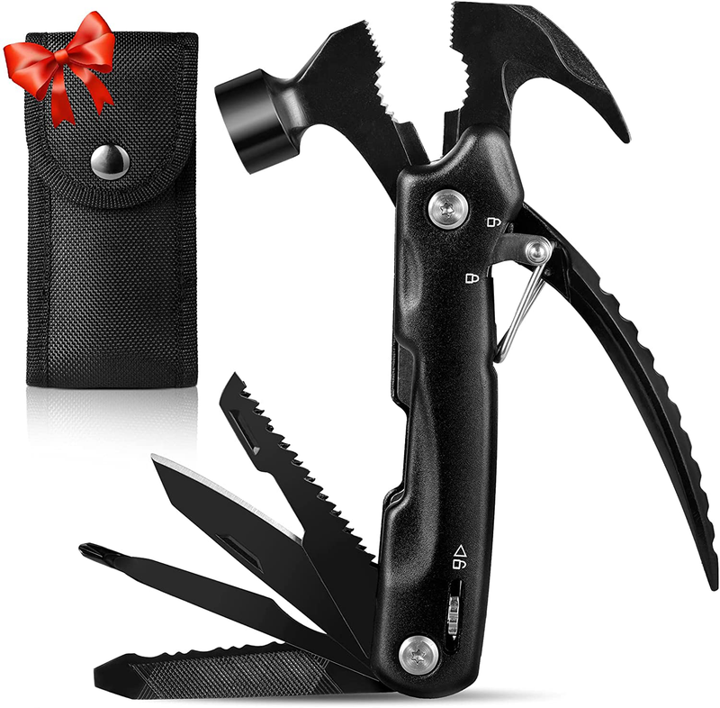 Multitool Camping Accessories Stocking Stuffers for Men Dad Gifts, 13 in 1 Survival Tools Christmas Gifts Cool Gadgets for Women Husband Grandpa Him Birthday Valentines Gifts for Him Sporting Goods > Outdoor Recreation > Camping & Hiking > Camping Tools Elayce   