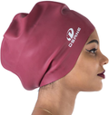 Dsane Extra Large Swimming Cap for Women and Men,Special Design Swim Cap for Very Long Thick Curly Hair&Dreadlocks Weaves Braids Afros Silicone Keep Your Hair Dry Sporting Goods > Outdoor Recreation > Boating & Water Sports > Swimming > Swim Caps Dsane red  