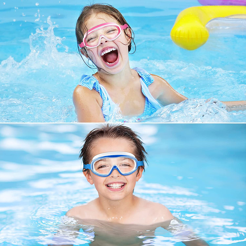 COOLOO Kids Goggles for Swimming for Age 3-15, 2 Pack Kids Swim Goggles with nose cover, No Leaking, Anti-Fog, Waterproof Sporting Goods > Outdoor Recreation > Boating & Water Sports > Swimming > Swim Goggles & Masks COOLOO   