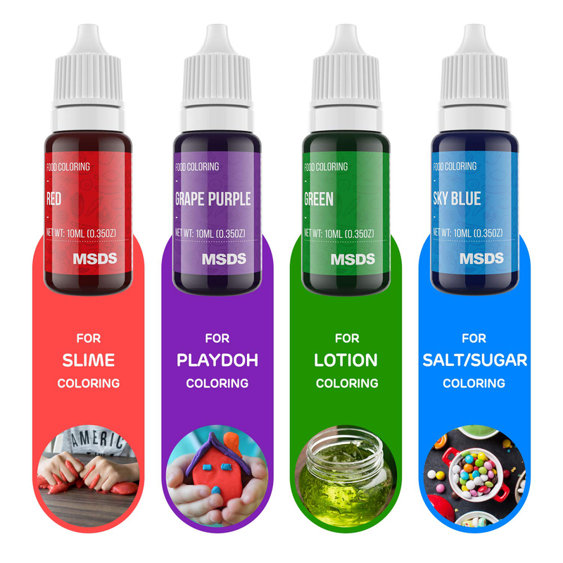 Food Coloring Dye DaCool Cake Color Set 16 Color Liquid Food Grade Tasteless Vibrant Color for Baking Cookie Icing Cake Decorating Fondant Clay Craft DIY Supplies Kit - 5.5 fl. Oz(10ml Each Bottles) Home & Garden > Kitchen & Dining > Kitchen Tools & Utensils > Cake Decorating Supplies DaCool   
