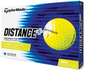TaylorMade Distance Plus Golf Balls (One Dozen)  TaylorMade Yellow  