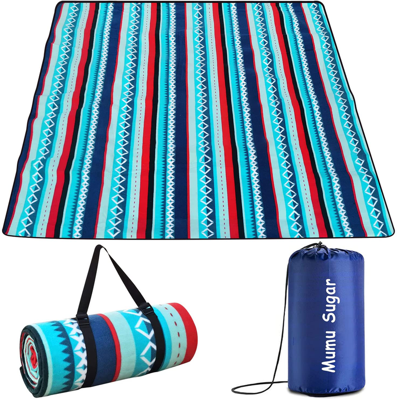 Mumu Sugar Outdoor Picnic Blanket,Extra Large Picnic Blanket 80"x80" with 3 Layers Material,Waterproof Foldable Picnic Outdoor Blanket Picnic Mat for Camping Beach Park Family Concerts Fireworks Home & Garden > Lawn & Garden > Outdoor Living > Outdoor Blankets > Picnic Blankets Mumu Sugar Green  