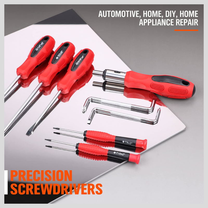 HORUSDY 101-Piece Magnetic Screwdriver Set with Plastic Racking, Tools for Men Tools Gift Hardware > Tools > Tool Sets > Hand Tool Sets HORUSDY   