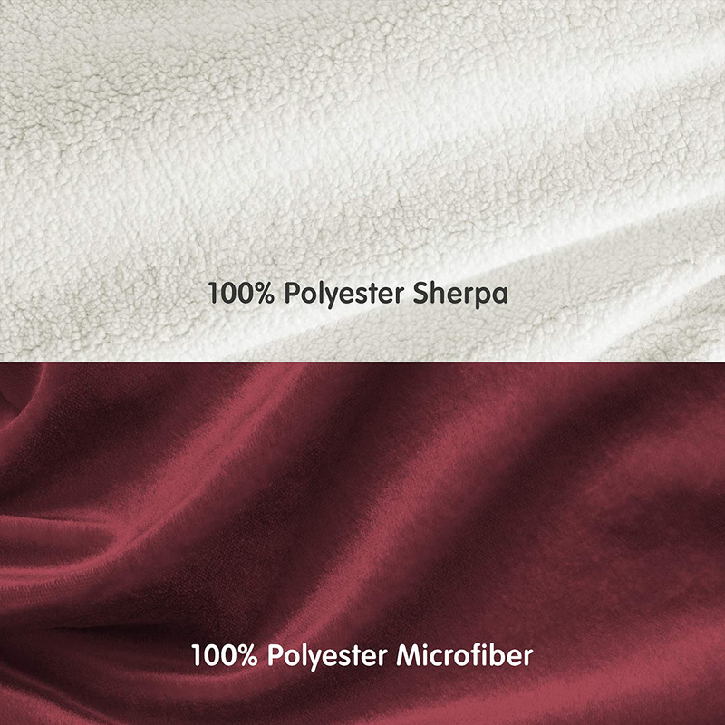 THE COMFY Original | Oversized Microfiber & Sherpa Wearable Blanket, Seen on Shark Tank, One Size Fits All Burgundy Home & Garden > Decor > Seasonal & Holiday Decorations The Comfy   