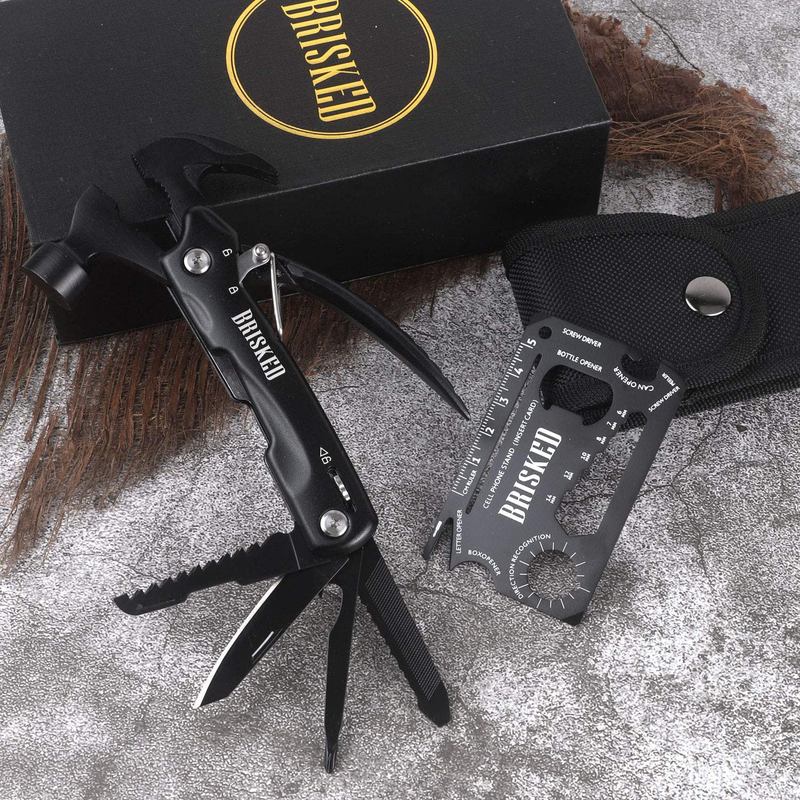 Multitool Hammer and Survival Gadget. Tactical Camping, Hunting & Outdoors Tool. Fun Pocket Gift for Dads, Husbands and Men.
