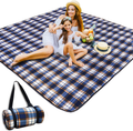 Picnic&Outdoor Blanket Waterproof and Extra Large,HEHUI 80"x80" 3-Layer Wear-Resistant Picnic Blanket Soft Cozy No Fading,Foldable Outdoor Mat Easy Cleaning for Picnic Camping(Blue-Yellow, 80"x80") Home & Garden > Lawn & Garden > Outdoor Living > Outdoor Blankets > Picnic Blankets HEHUI Blue-yellow 80"x80" 