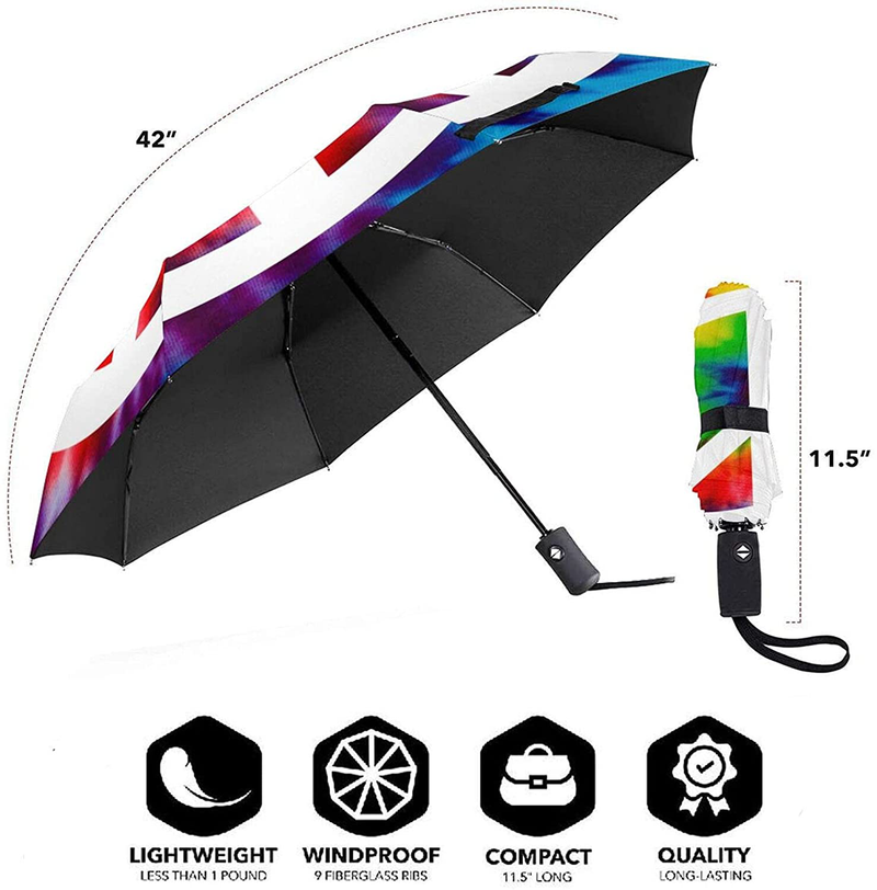 Peace sign portable Umbrella sunshade - Auto Open and Close Button and 8 Rib Reinforced Canopy