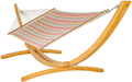 Hatteras Hammocks Large Cabana Stripe Chambray Bella-Dura Quilted Hammock with Free Extension Chains & Tree Hooks, Handcrafted in The USA, for 2 People, 450 LB Weight Capacity, 13 ft. x 55 in. Home & Garden > Lawn & Garden > Outdoor Living > Hammocks Hatteras Hammocks Gateway Blush  