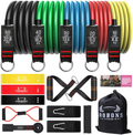 Resistance Bands Set - Exercise Bands with Handles for Resistance Training Equipment for Exercise Fitness, Physical Therapy, Home Workouts…  COOBONS FITNESS Yellow,Blue,Red,Green,Black  