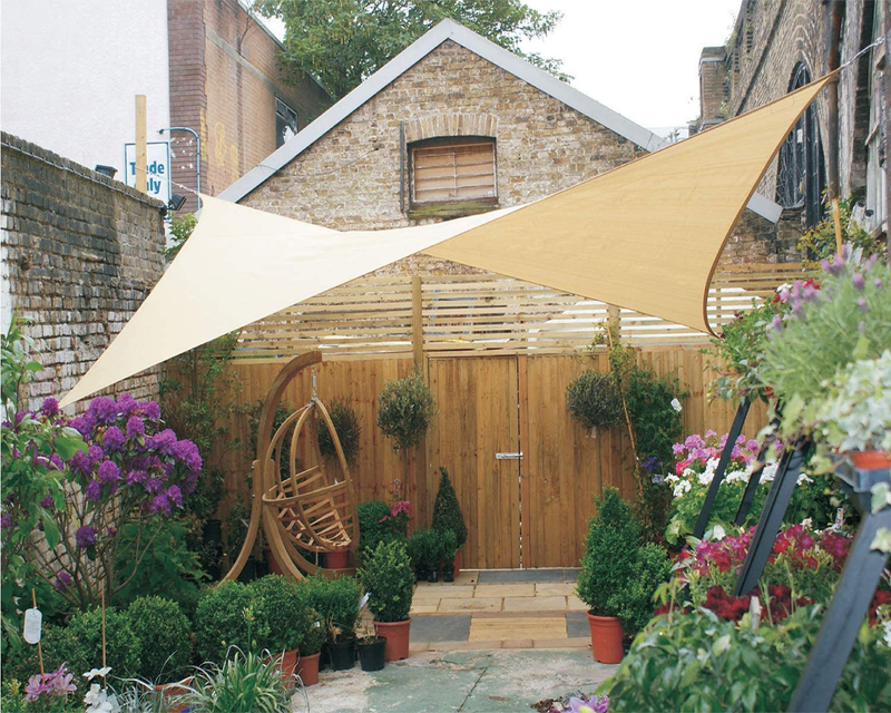 LOVE STORY 6'5'' x 9'10'' Rectangle Brown Sun Shade Sail Canopy UV Block Awning for Outdoor Patio Garden Backyard