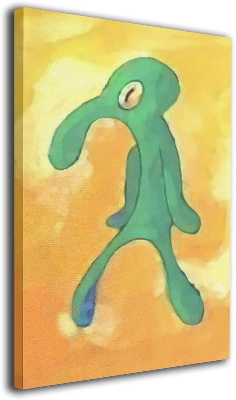 Classic Bold and Brash Painting Squidward Poster, Canvas Wall Art Print Home Bathroom Decor Framed Bedroom Office Living Room Small 12x16 Inches Home & Garden > Decor > Artwork > Posters, Prints, & Visual Artwork Bold And Brash Classic Bold and Brash 8"x12" 