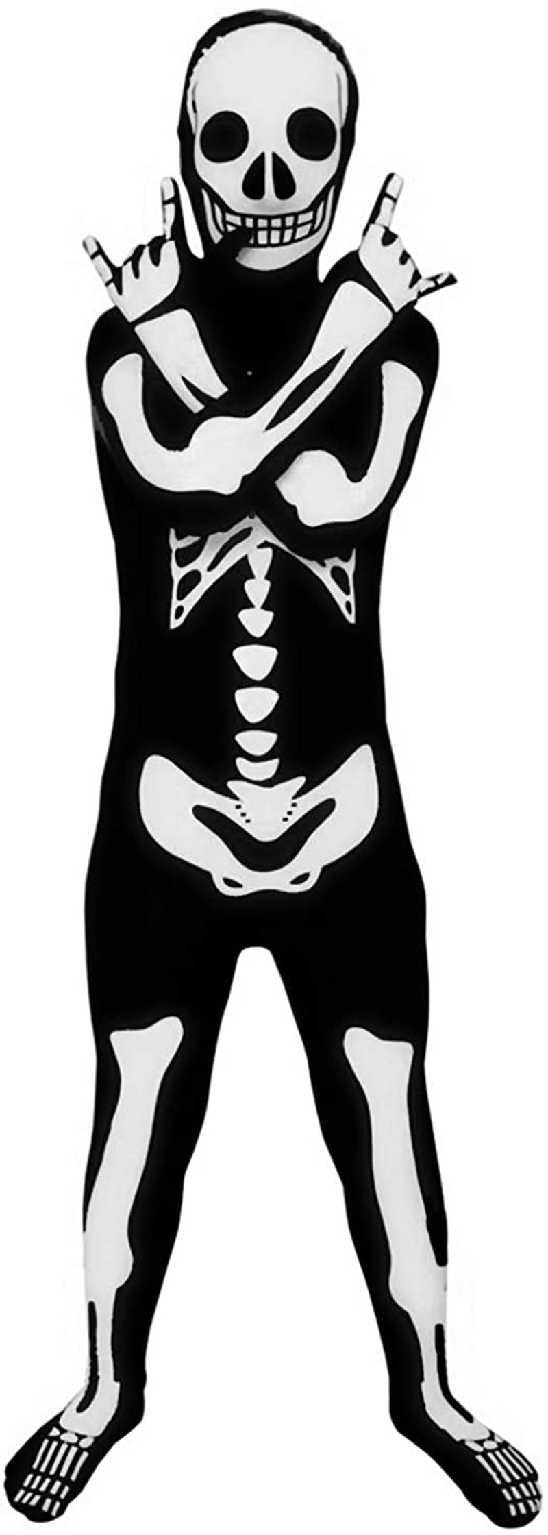Morphsuits Glow in The Dark Skeleton Kids Halloween Costume Apparel & Accessories > Costumes & Accessories > Costumes Morphsuits Small  