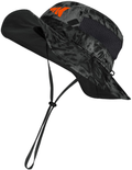 KastKing Sol Armis UPF 50 Boonie Hat - Sun Protection Hat, Fishing Hat, Beach & Hiking Hat, Paddling, Rowing, Kayaking Hat  KastKing B: Prym1 Blackout  