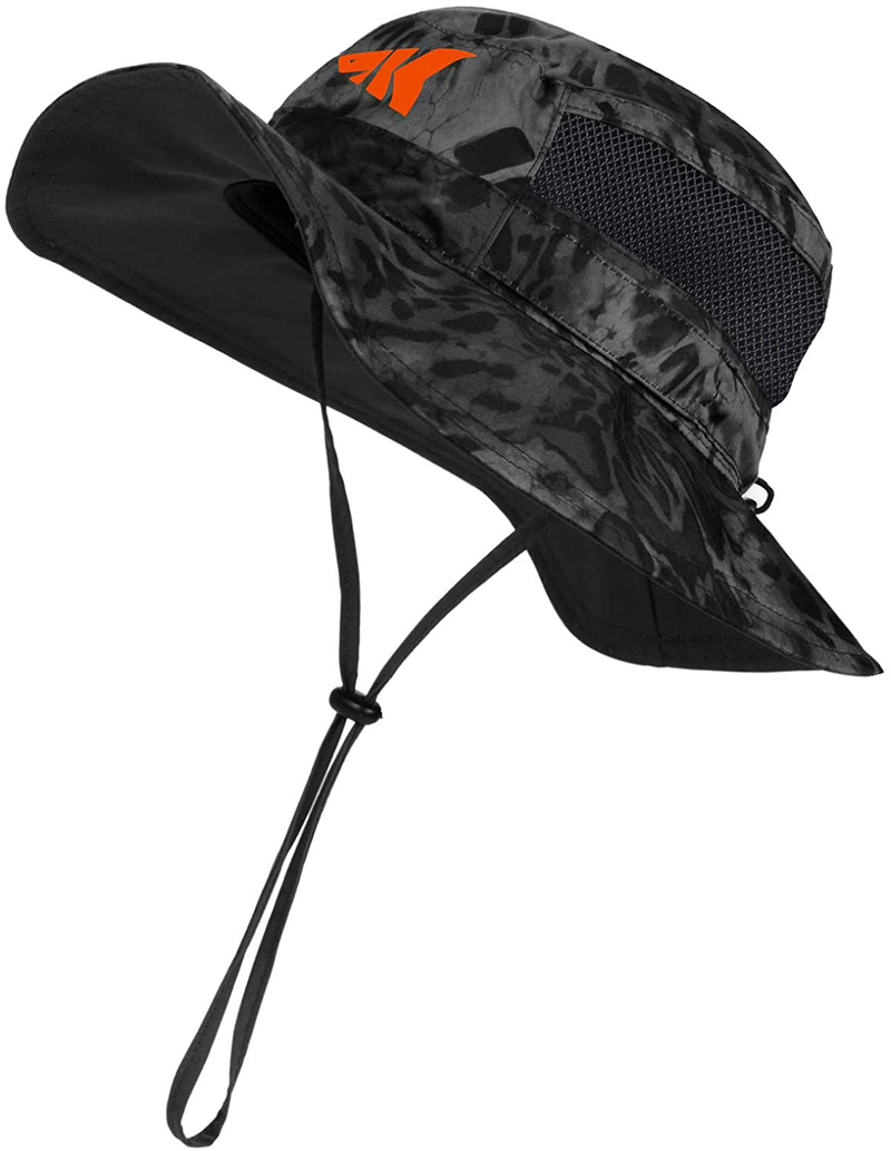 KastKing Sol Armis UPF 50 Boonie Hat - Sun Protection Hat, Fishing Hat, Beach & Hiking Hat, Paddling, Rowing, Kayaking Hat  KastKing B: Prym1 Blackout  