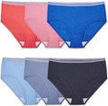 Fruit of the Loom Women's Tag Free Cotton Brief Panties (Regular & Plus Size) Apparel & Accessories > Clothing > Underwear & Socks > Underwear Fruit of the Loom Low Rise Brief - 6 Pack - Assorted Heathers Low Rise Brief 6