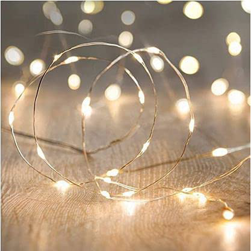 Mini Battery Powered String Lights, Battery Operated Fairy Lights for Bedroom, Christmas, Parties, Wedding, Centerpiece, Decoration (5M/16Ft) (Warm White) Home & Garden > Decor > Seasonal & Holiday Decorations JMTGNSEP   