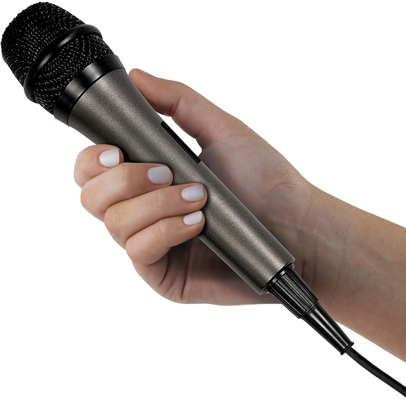 Singing Machine SMM-205 Unidirectional Dynamic Microphone with 10 Ft. Cord,Black, one size Electronics > Audio > Audio Components > Microphones Singing Machine Black  