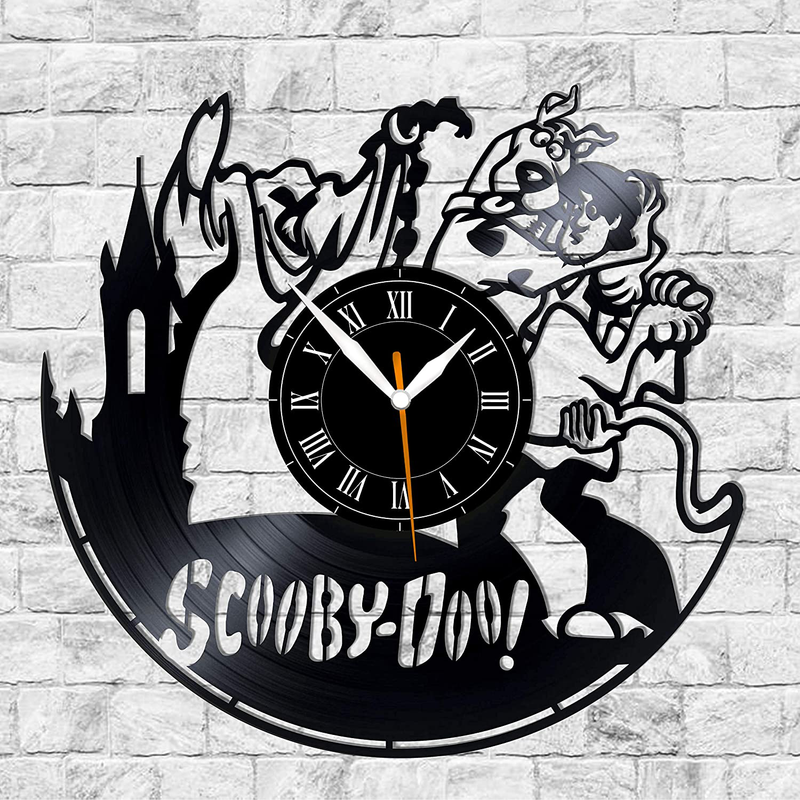 Scooby Doo Vinyl Clock, Scooby Doo Wall Clock 12", Original Gifts for Fans Scooby Doo, The Best Home Decorations Home & Garden > Decor > Clocks > Wall Clocks Leooolukkin   