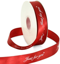 TONIFUL 1 Inch x 50 Yards Black I Love You Printed Satin Ribbon for Valentine's Day Gift Wrapping Wedding Birthday Holiday Party Decoration Floral Cake DIY Craft Bow Making Home & Garden > Decor > Seasonal & Holiday Decorations& Garden > Decor > Seasonal & Holiday Decorations TONIFUL JUST-claret  