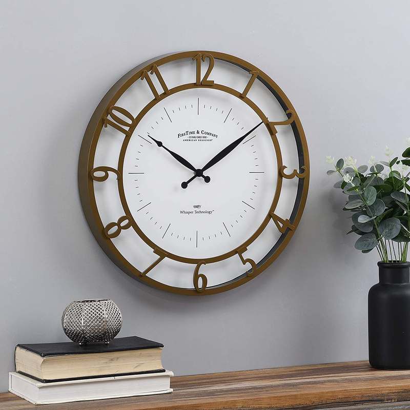 FirsTime & Co. Kensington Wall Clock Home & Garden > Decor > Clocks > Wall Clocks FirsTime & Co. Gold  