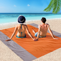 MIMITOOU Beach Blanket, Picnic Blankets Waterproof Sand Proof, 79X60 Inch Big & Compact Sand Proof Mat Quick Drying, Lightweight, Sand Proof Mat for Travel, Camping, Hiking Home & Garden > Lawn & Garden > Outdoor Living > Outdoor Blankets > Picnic Blankets MIMITOOU Orange 79''X60'' 