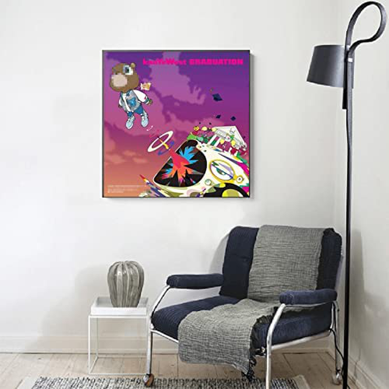 Tiango Kanye West "Graduation" Art Music Album Poster Canvas HD Print Wall Decor, Unframed 24X24 Inches… Home & Garden > Decor > Artwork > Posters, Prints, & Visual Artwork N\C   