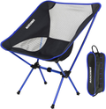 MARCHWAY Ultralight Folding Camping Chair, Portable Compact for Outdoor Camp, Travel, Beach, Picnic, Festival, Hiking, Lightweight Backpacking Sporting Goods > Outdoor Recreation > Camping & Hiking > Camp Furniture MARCHWAY Dark Blue  