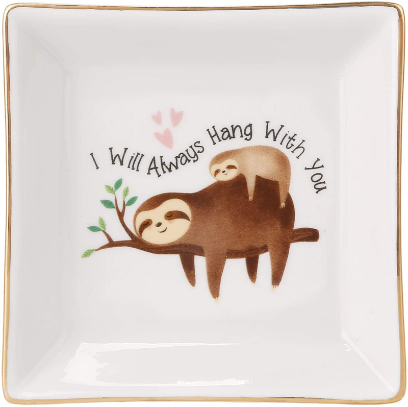 HOME SMILE Fox Gifts Ring Dish Holder Trinket Tray for Women Girls Friends-You Make The World a Better Place just Being in it