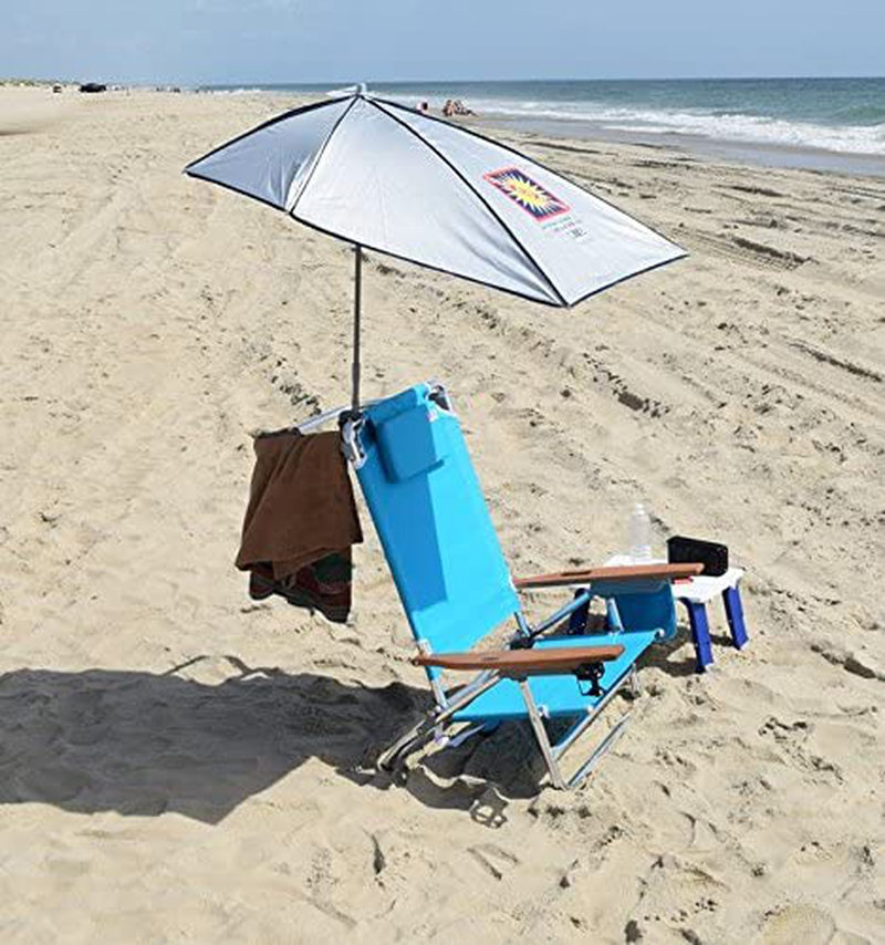 Rio Beach Total Sun Block My Shade Clamp-On Umbrella for Camp, Beach, or Lounge Chairs, 1 EA,Silver Home & Garden > Lawn & Garden > Outdoor Living > Outdoor Umbrella & Sunshade Accessories Rio Brands   