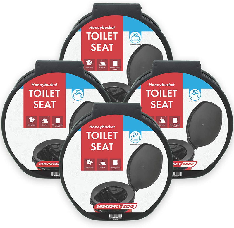 Emergency Zone Brand Honey Bucket Emergency Toilet Seat, Single Pack Sporting Goods > Outdoor Recreation > Camping & Hiking > Portable Toilets & ShowersSporting Goods > Outdoor Recreation > Camping & Hiking > Portable Toilets & Showers Emergency Zone 4  
