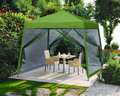 MASTERCANOPY Pop Up Gazebo Canopy with Mosquito Netting (10x10, Blue) Home & Garden > Lawn & Garden > Outdoor Living > Outdoor Structures > Canopies & Gazebos MASTERCANOPY Grass Green 11x11 