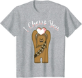 Star Wars Valentines I Chews You Chewbacca Graphic T-Shirt Home & Garden > Decor > Seasonal & Holiday Decorations Star Wars Heather Grey Youth Kids 10