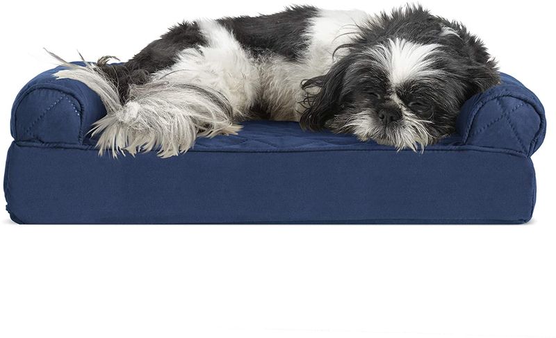 Furhaven Orthopedic Dog Beds for Small, Medium, and Large Dogs, CertiPUR-US Certified Foam Dog Bed Animals & Pet Supplies > Pet Supplies > Dog Supplies > Dog Beds Furhaven Quilted Navy Cooling Gel Foam Small (Pack of 1)