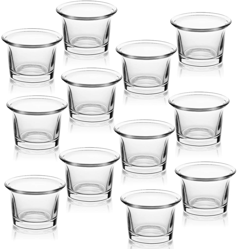 Letine Tealight Candle Holder Set of 12- Clear Glass Votive Candle Holders Bulk for Wedding, Party & Home Decor Home & Garden > Decor > Home Fragrance Accessories > Candle Holders LETINE Default Title  