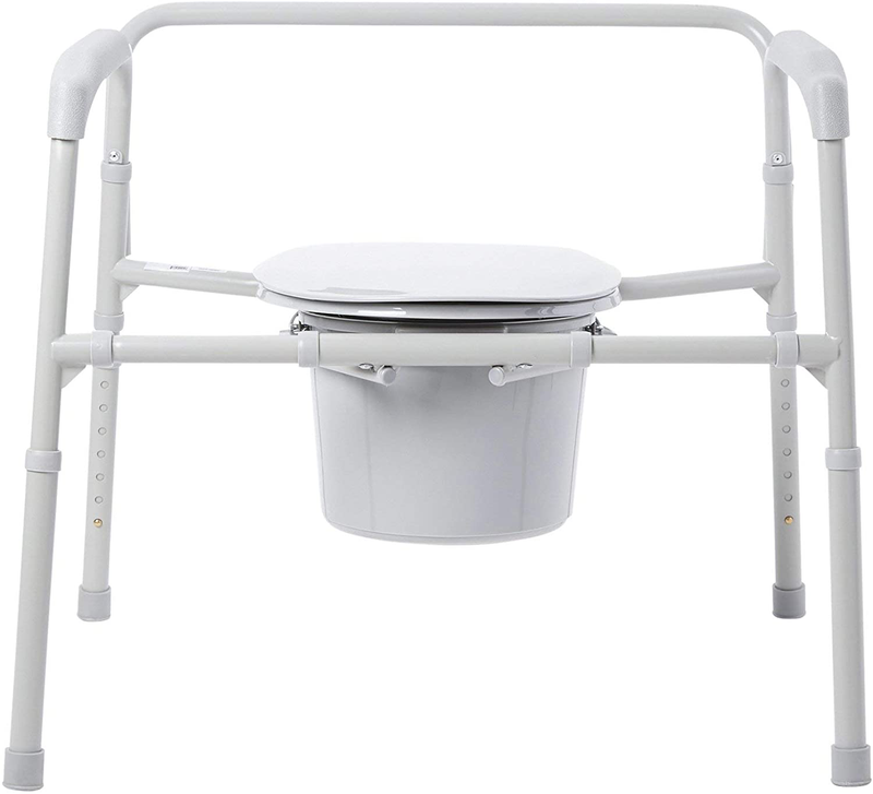 Mckesson Folding Commode Chair Fixed Arm Steel Back Bar up to 650 Lbs Sporting Goods > Outdoor Recreation > Camping & Hiking > Portable Toilets & Showers McKesson Brand   